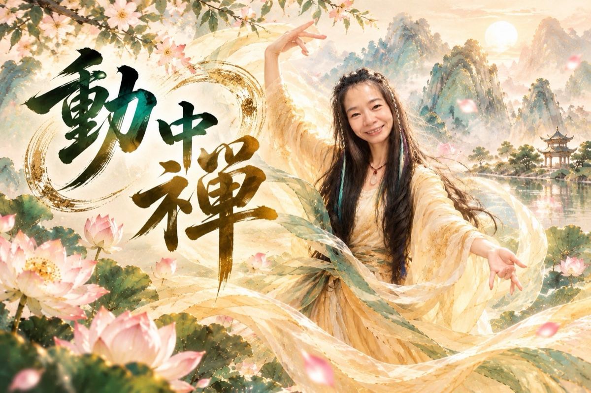 動中禪:沛鈮老師的舞姿與書法金字